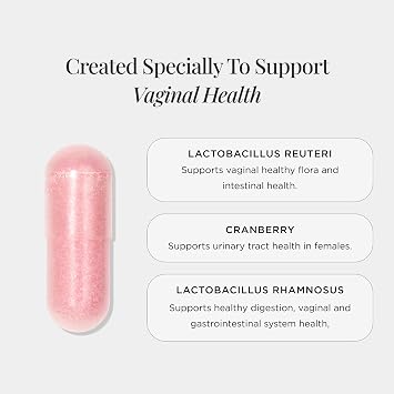 JSHealth Vaginal Probiotic for Women. Shelf-Stable Probiotic for Urinary and Vaginal Health. Cranberry and Lactobacillus Strains. Nutritionist-Formulated (30 Capsules)