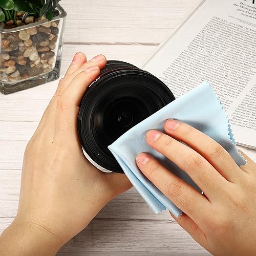 Miniatura 6 de PATIKIL Paño de limpieza de microfibra para lentes de 6 x 6 pulgadas, paquete de 10 paños de limpieza para lentes de cámara, pantallas en bolsa de