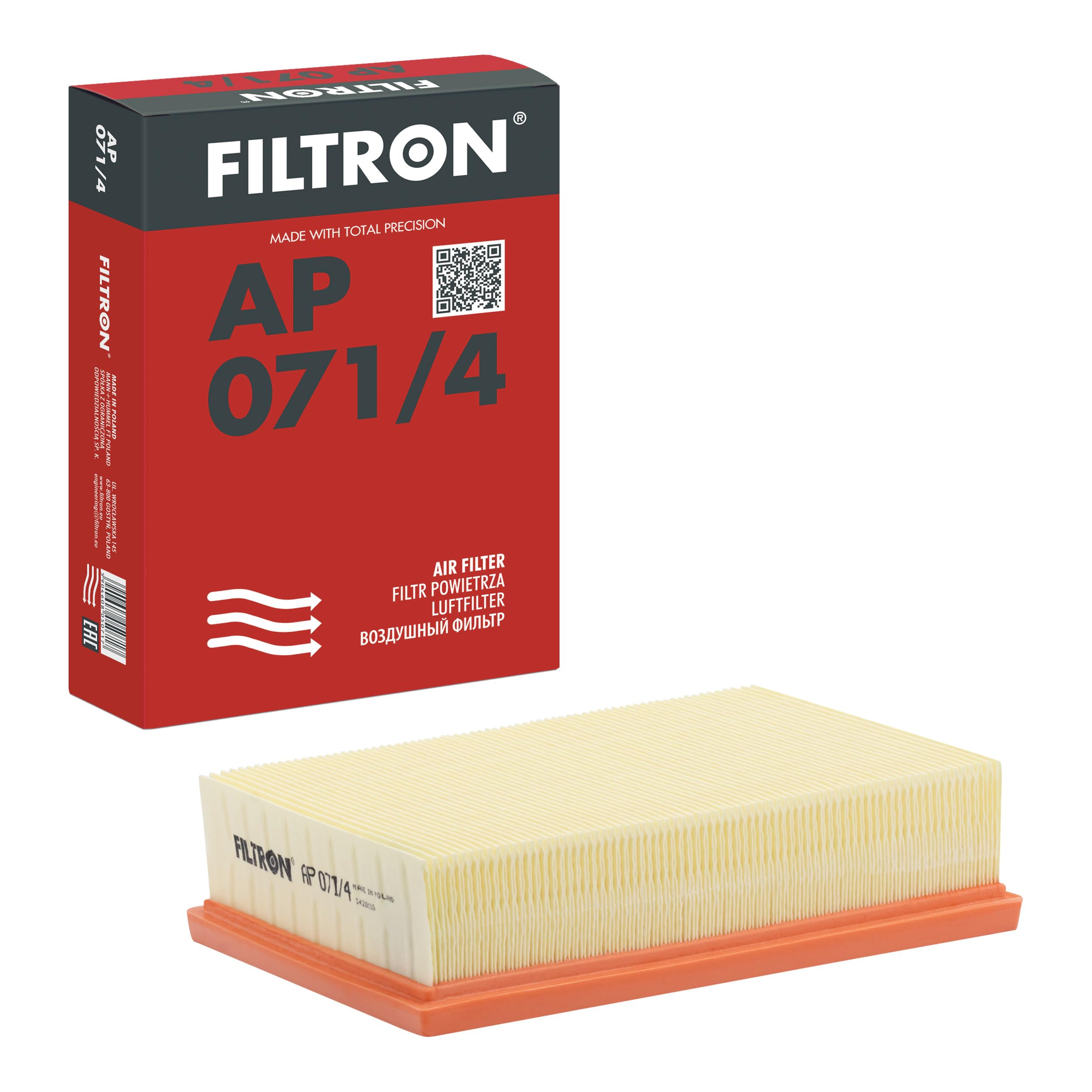AIR FILTER AP 071/4 FOR VAUXHALL MOKKA CHEVROLET OPEL A14/B14/D14NET 1.4L 4cyl