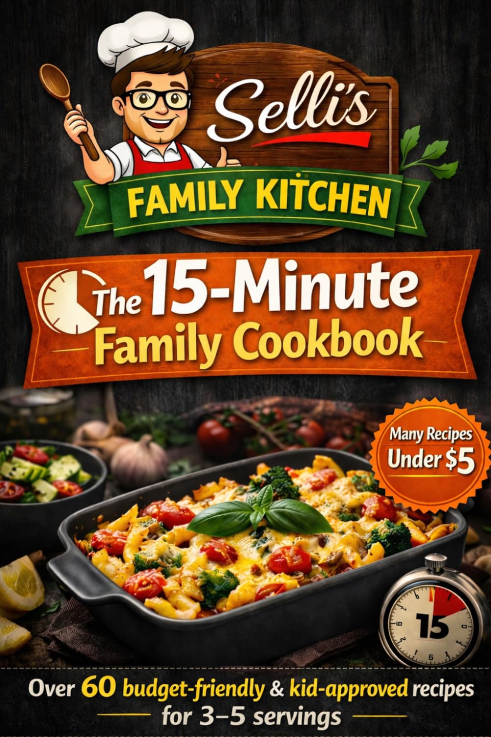 The 15-Minute Family Cookbook: Quick & Budget-Friendly Meals for Busy Families – Over 60 Easy Recipes Under $5