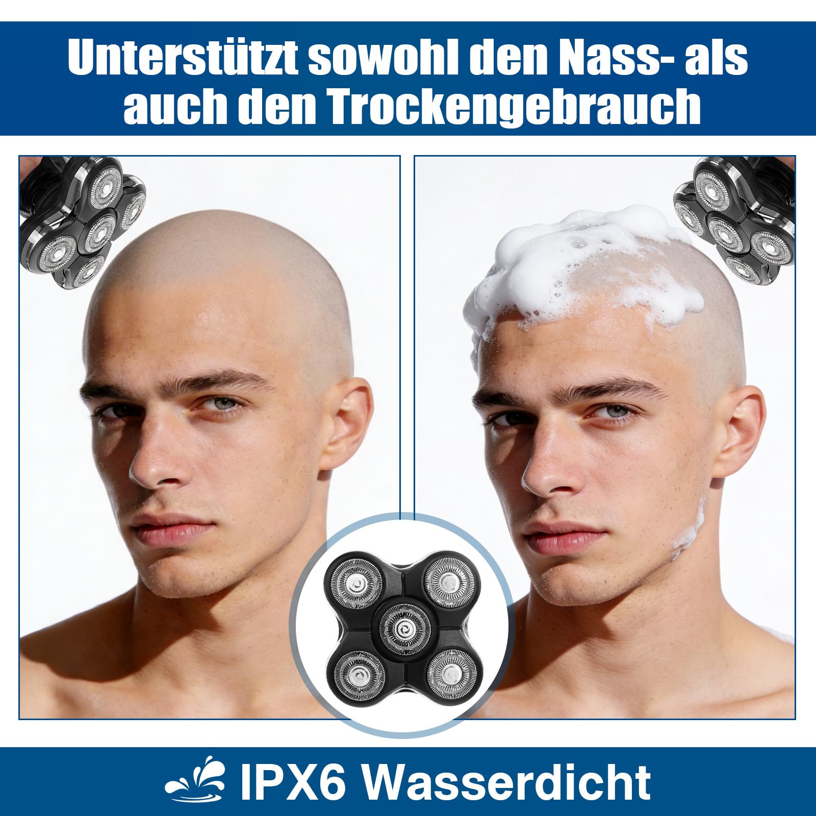 RX5 Ersatzköpfe kompatibel mit Remington Balder Pro XR7000/XR1500/XR1501 | 2er-Pack RX5 Ersatzköpfe kompatibel mit Remington Balder Pro RX7 / XR1600 geeignet – Geschenk für Männer