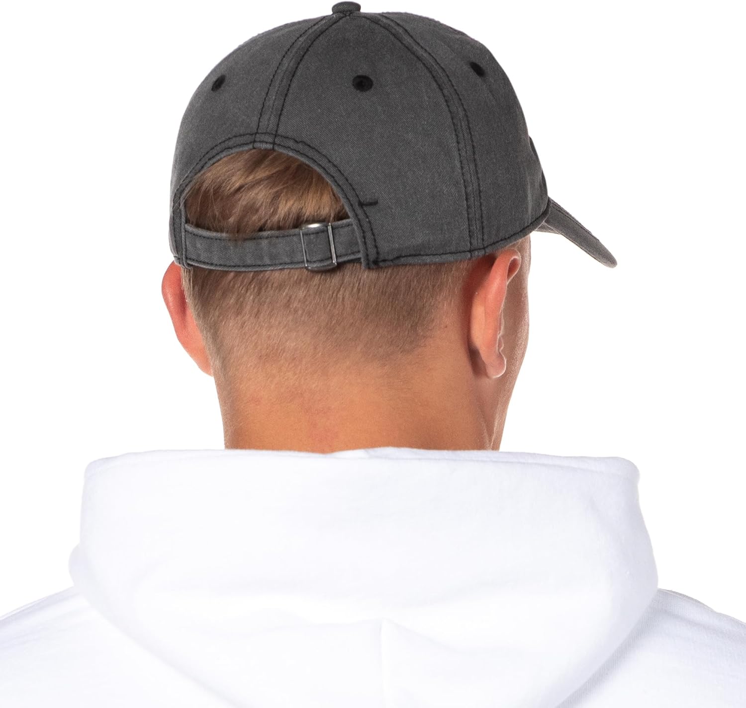Bioworld Grateful Dead Embroidered Steal Your Face Logo Adjustable Strap Slide Adult Dad Hat Cap OSFM Grey