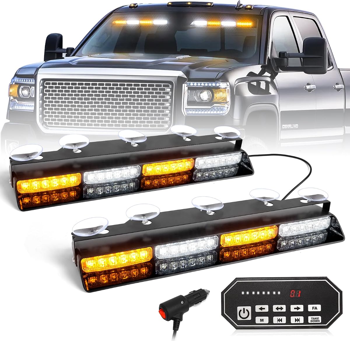 HLauto 604N Emergency Dash Strobe Lights