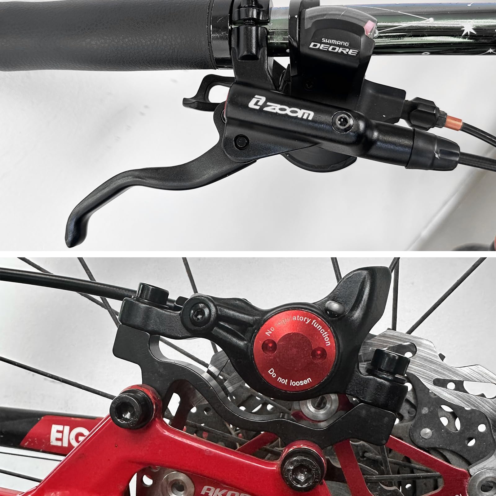 Amazon.com: HAIKS Zoom HB875 Hydraulic Disc Brakes Set, Red