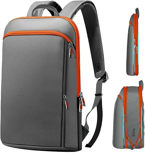 Miniatura 7 de ZINMARK Mochila delgada expandible para laptop de 15, 15.6 y 16 pulgadas, antirrobo, bolsa duradera para computadora, multiusos, de gran capacidad,