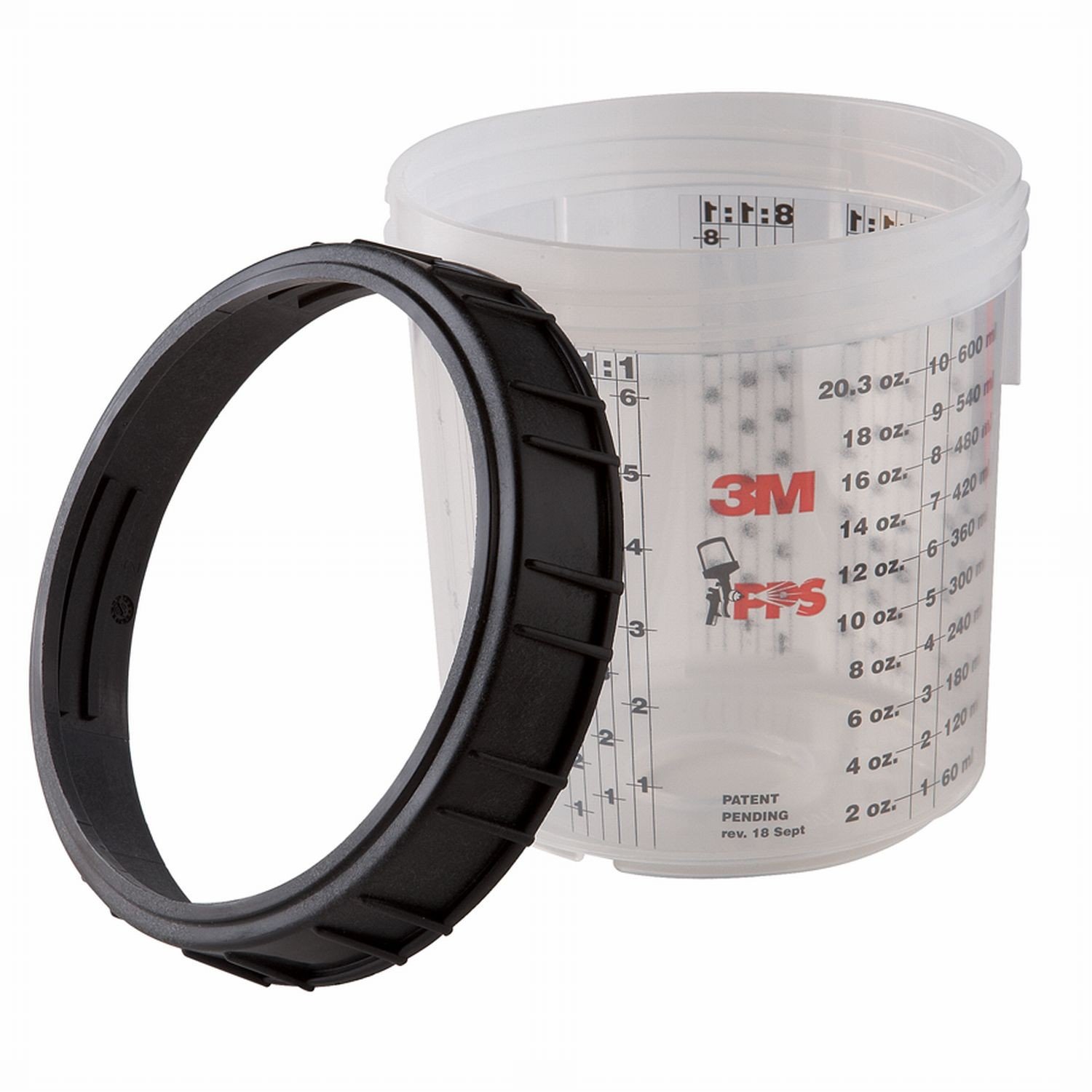 PPS - Taza y collar mezclador, estándar, 22 onzas (650 ml)