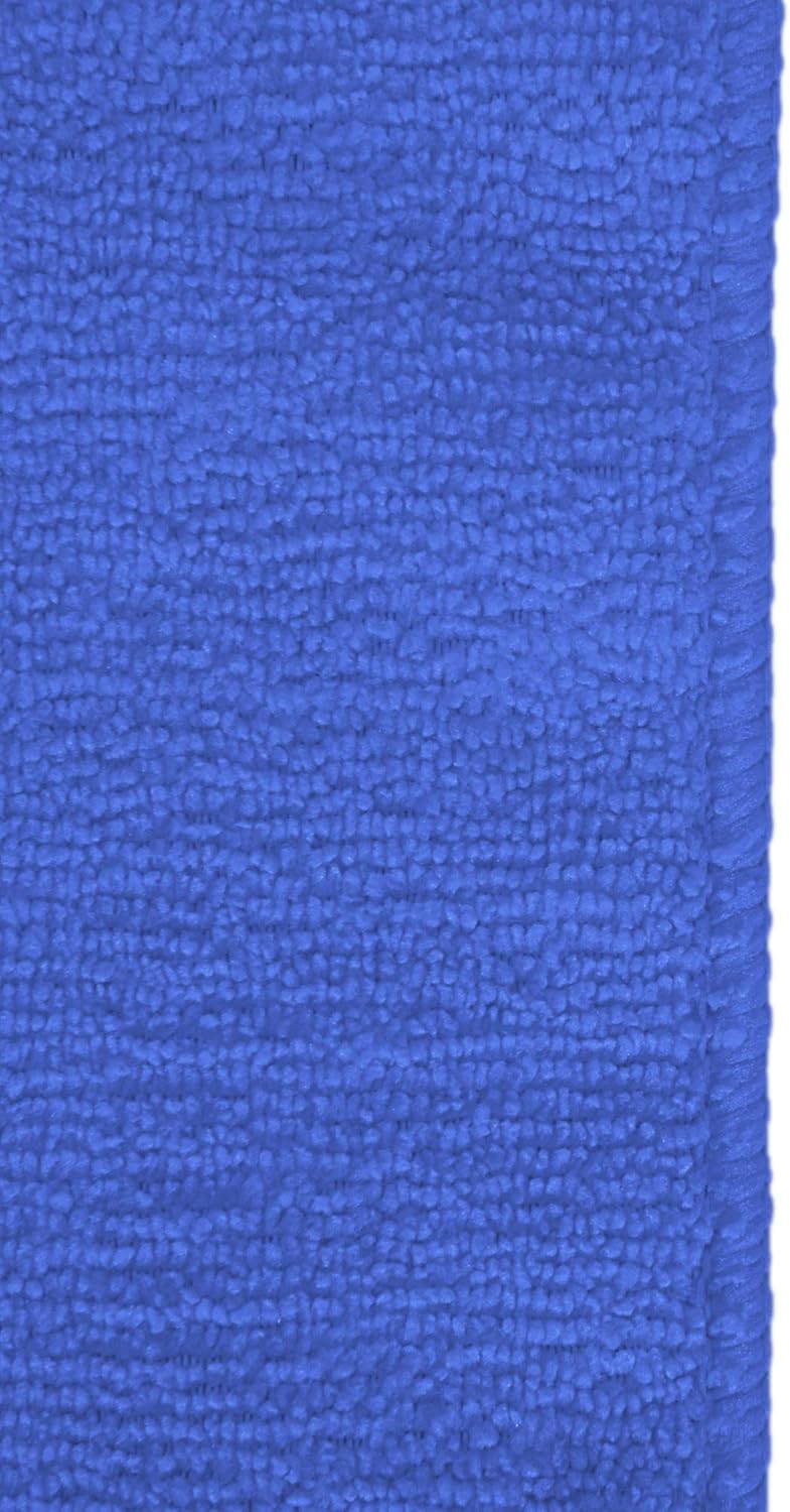 CleanAide 300 GSM Ultra Absorbent Microfiber Cleaning Towels for Kitchen, Car, and Home, Reusable Lint-Free Cloths, Scratch-Free, Streak-Free, Wet or Dry Cleaning, 12x12 in, 50-Pack, Blue