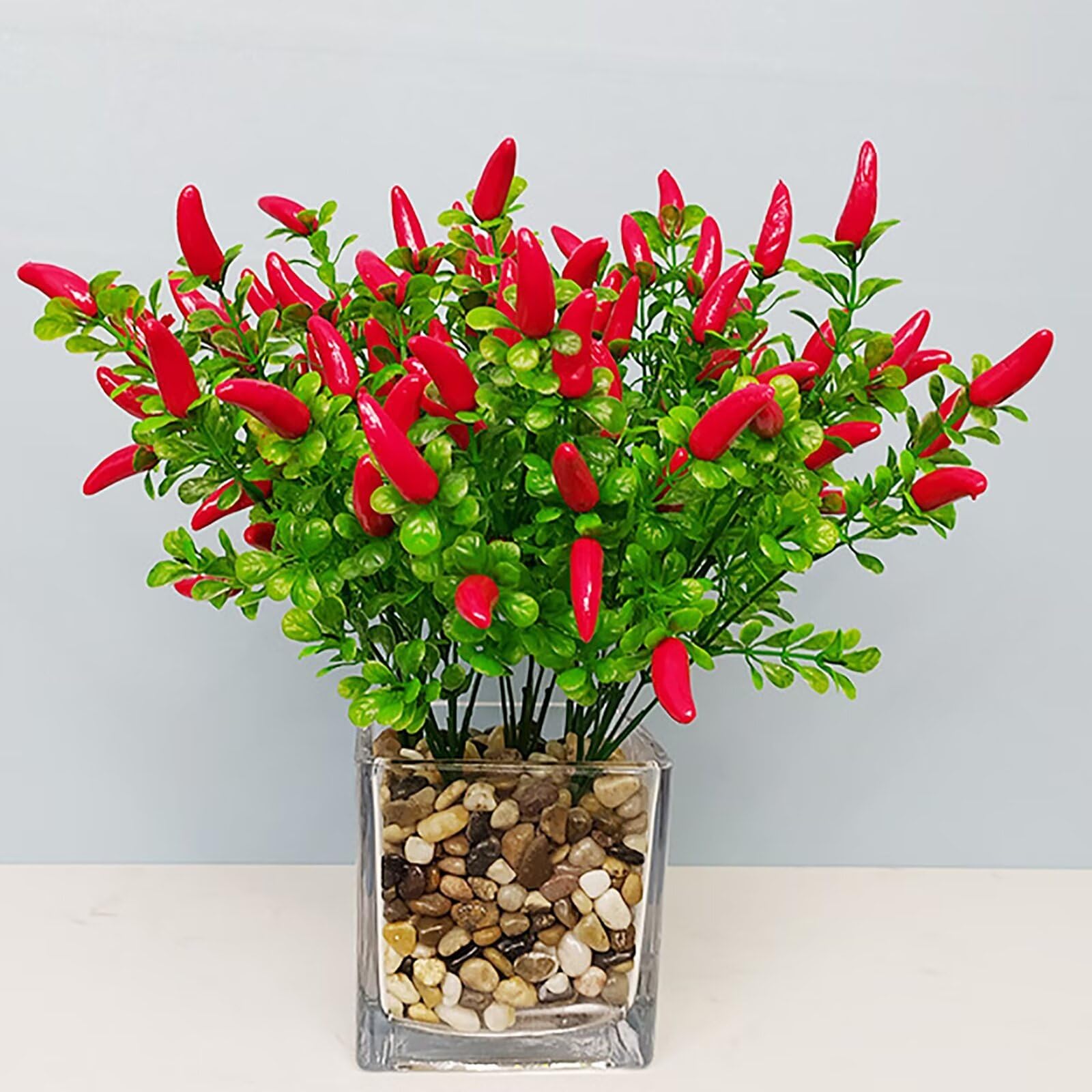 Amazon.com: Lovmeety 4 Pack Artificial Peppers Bouquet, Faux Red