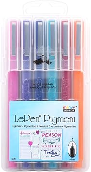 Uchida Le Pen Pigment, Jewel Colors, 1 Count, Pack of 1