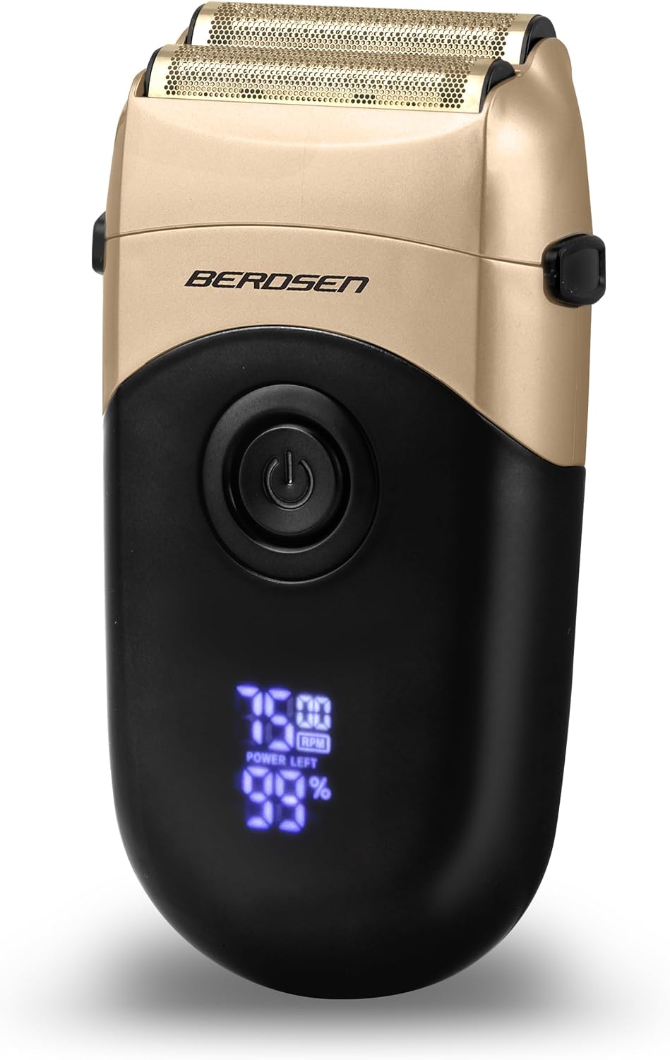 Berdsen Men's Electric Foil Shaver Electric Shaver Precision Razor LCD Black Gold