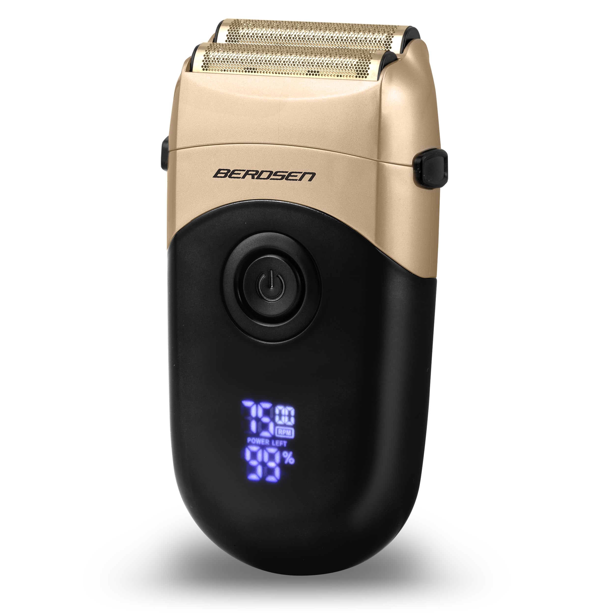 Berdsen Golarka Elektryczna Maszynka Do Golenia Foliowa Bezprzewodowa Dwuwarstwowe Nożyce Barber Master BD-266 Czarny Złoty