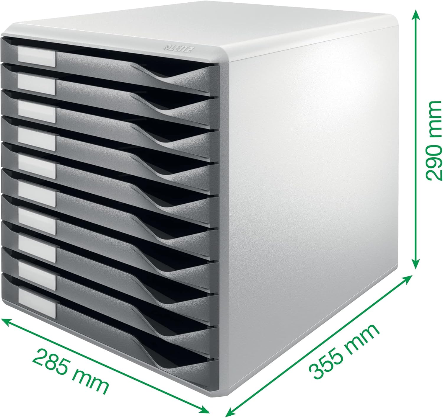 Leitz 10 A4 Drawer Cabinet, Organiser, Form Set, Black