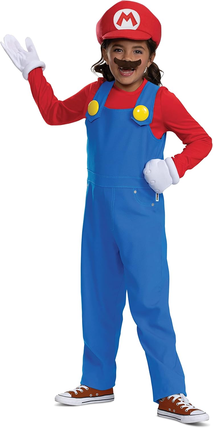Nintendo Super Mario Bros Costume, Officially Licensed Super Mario Bros. Costume and Accessories for Kids - Image 5