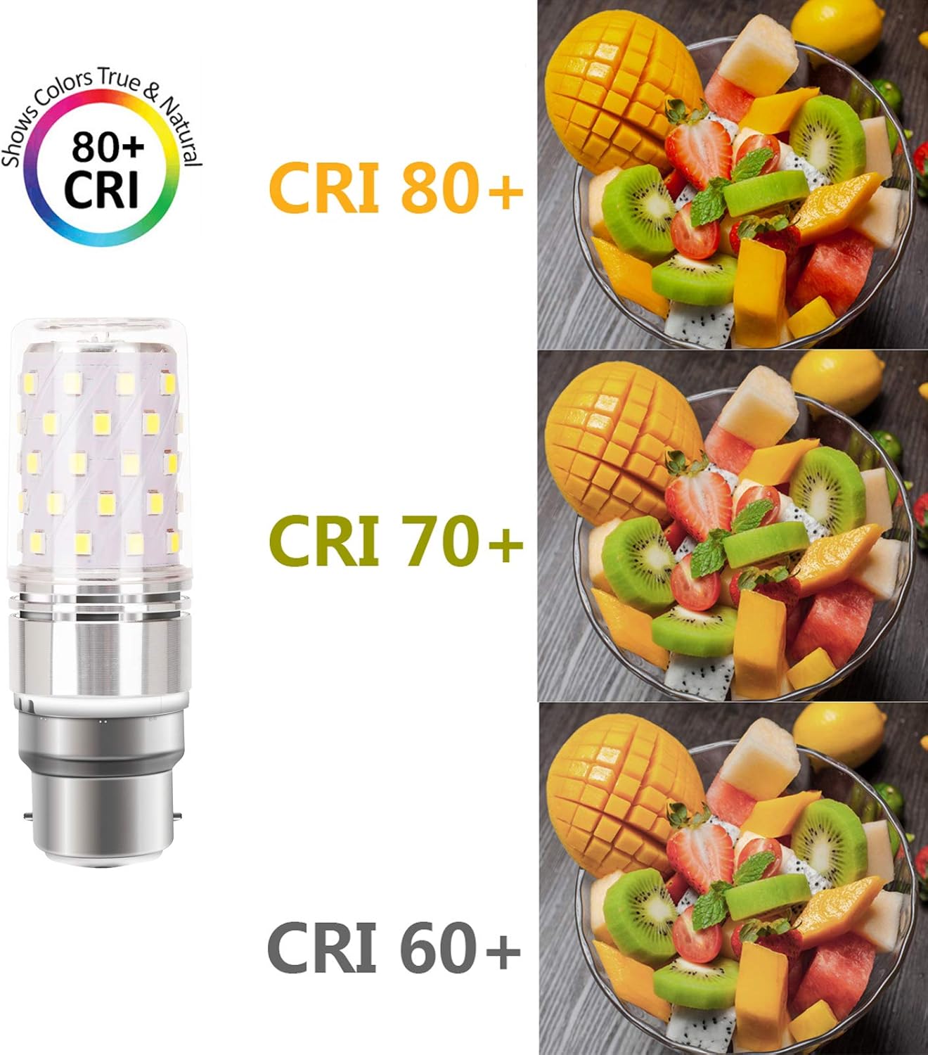 YBTOP B22 LED Bayonet Cap Large Screw Bulb, 12W (Equivalent to 100W) - Image 4
