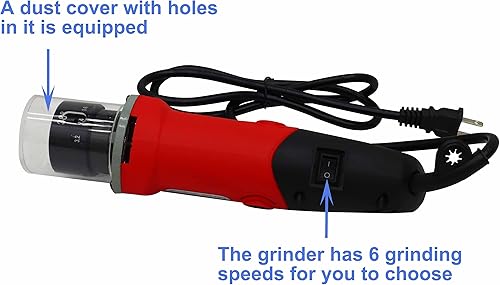 Miniatura 2 de TECHTONGDA Amoladora de electrodo de tungsteno Sacapuntas de ángulo de pulido de 22.5° y 30° con disco de pulido de diamante para Φ1.0.236 in 0.094