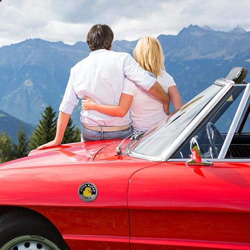 Miniatura 6 de Calcomanías de metal con clasificación de pato para Jeep Wrangler, calcomanía redonda para emblema de automóvil 3D, 4 x 4 calcomanías Jeep, insignia