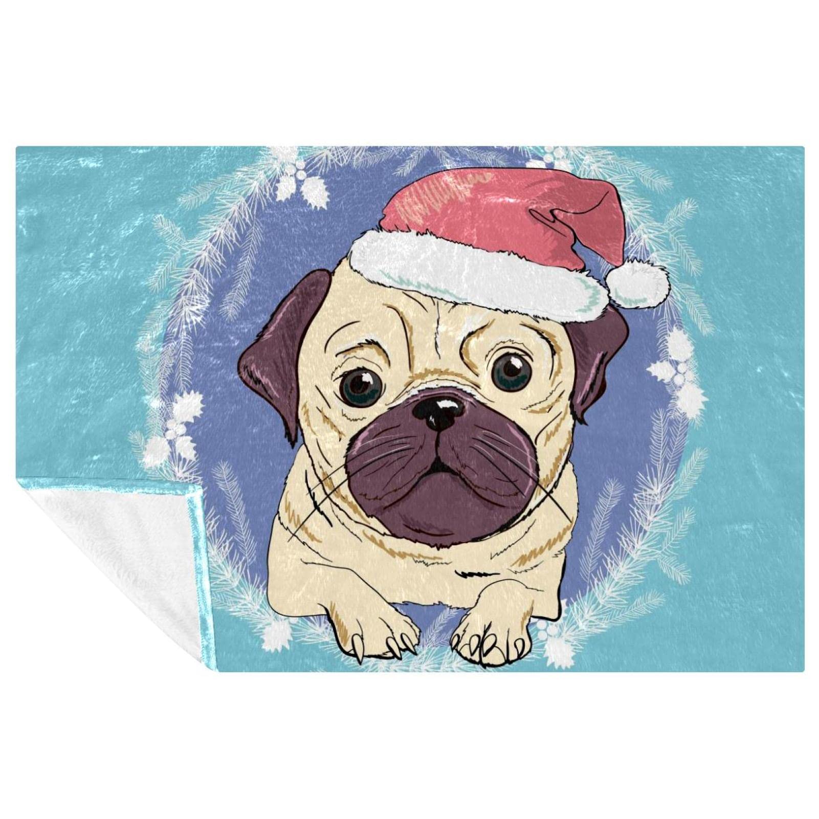 Couverture chaude de Noël pour pique-nique et camping | Plaid chiot 150x100 cm