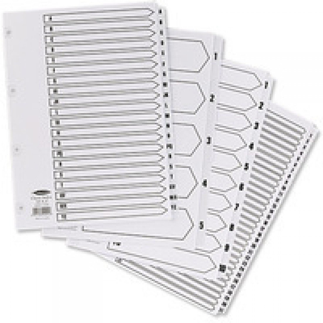 Concord Classic Index Mylar-reinforced Punched 4 Holes 1-200 A4 White Ref 05801/CS58