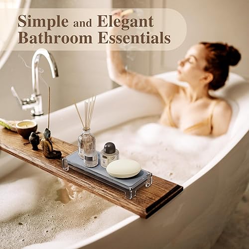 Miniatura 7 de Organizador para fregadero, 2 unidades, organizador de fregadero de secado instantáneo para fregadero de cocina, baño, encimera, estante de secado