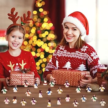 Siwarm 50 Pcs Little Jesus Figures, Jesus Loves You Figures, Mini Jesus Figurines in Bulk for Easter Egg Fillers, Multicolor Tiny Baby Jesus Figures, Miniature Figurines for Religious Gifts