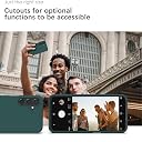 YATWIN Silicone Back Case for Samsung Galaxy A15, Soft-Touch Phone Back Cover for Samsung Galaxy A15 - Dark Green gallery image