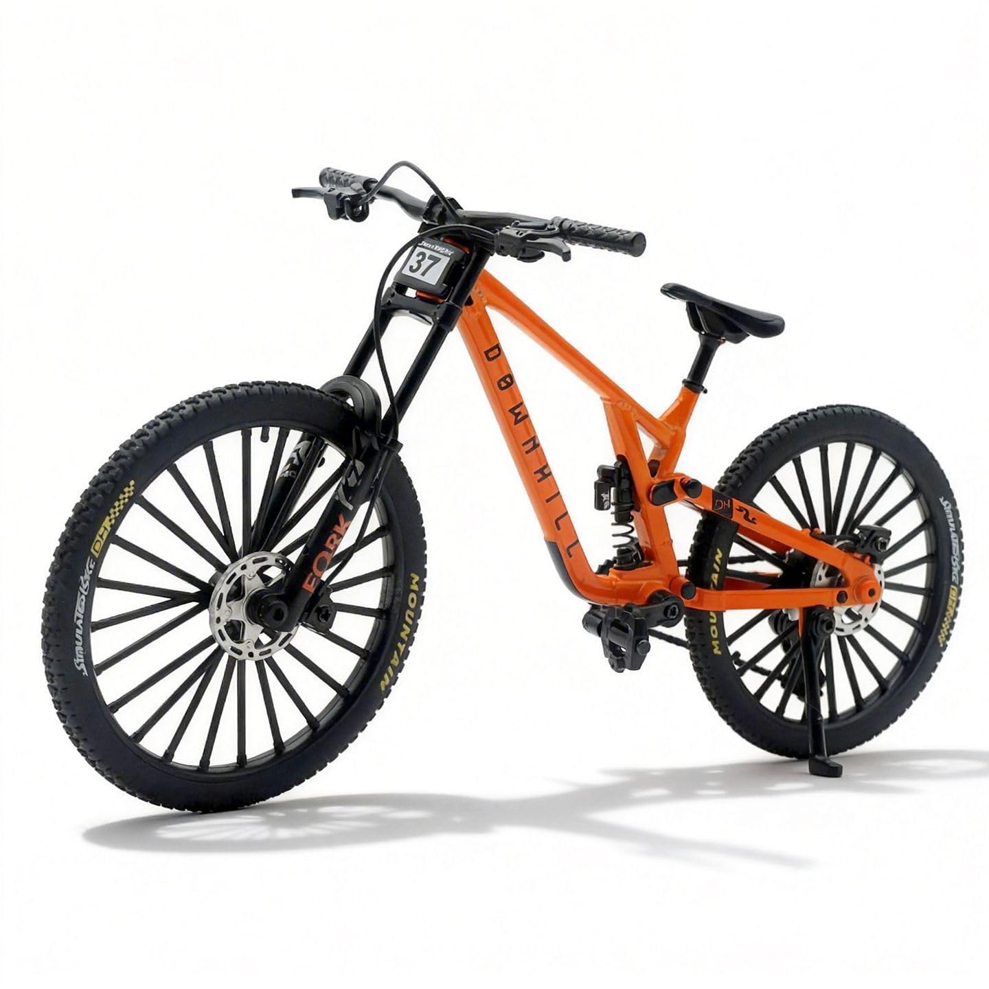 1:10 Scale Alloy Mountain Bike Miniature Finger Bike (Orange-37CC)