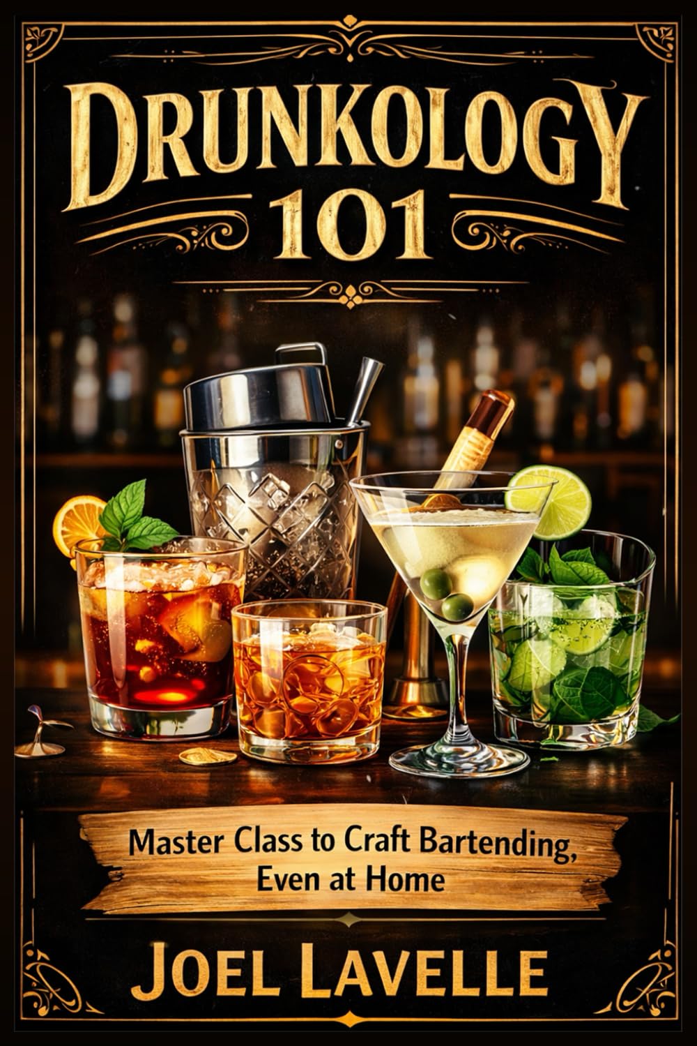 Drunkology 101: A Complete Knowledge and Guide to Master-Class Craft Cocktail Bartending, Even at Home      Paperback – March 5, 2026