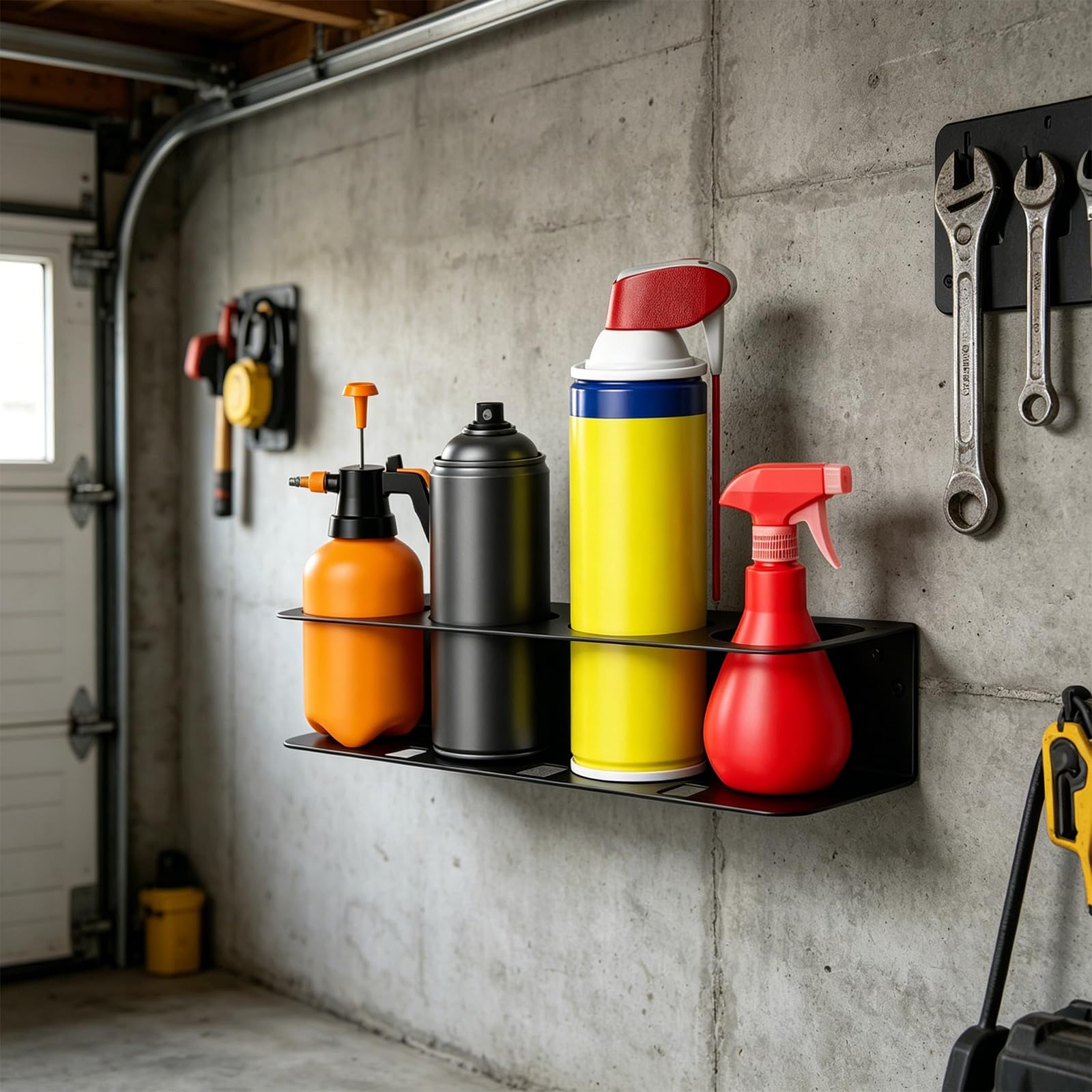 Estante de Pared de Garaje Personalizable para almacenar contenedores y Herramientas Construido con Estante Colgante de Herramientas de Acero Carbono