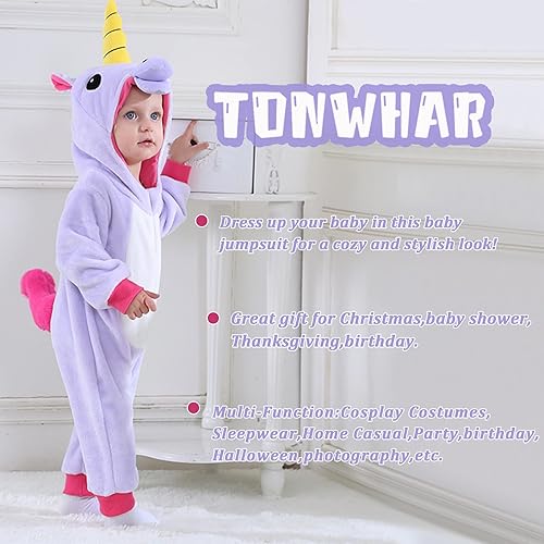 Miniatura 35 de TONWHAR - Mameluco con capucha, fantástico disfraz infantil de varios animales, como tigre o dinosaurio Multi