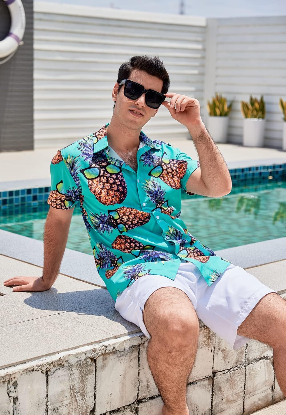 Goodstoworld Men's Novelty Hawaiian Button Down Shirts - Image 4