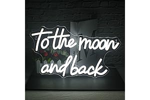 The Moon that Turns You Back: Captivating Neon Moon Light for Wall Decor