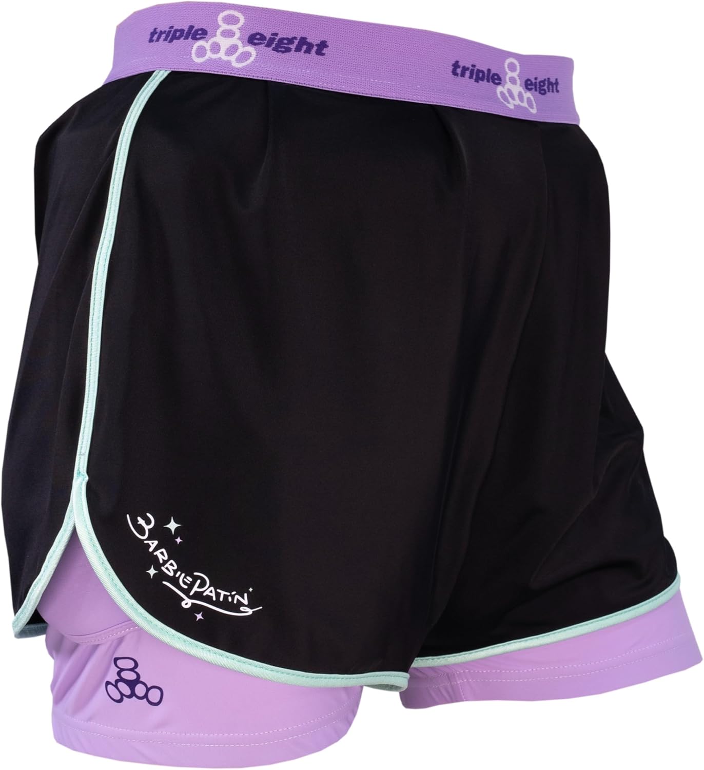 Triple Eight Bumsaver Padded Shorts, Barbi Patin Signature Edition – Ideal for Roller Skating, in-Line Skating/Rollerblading