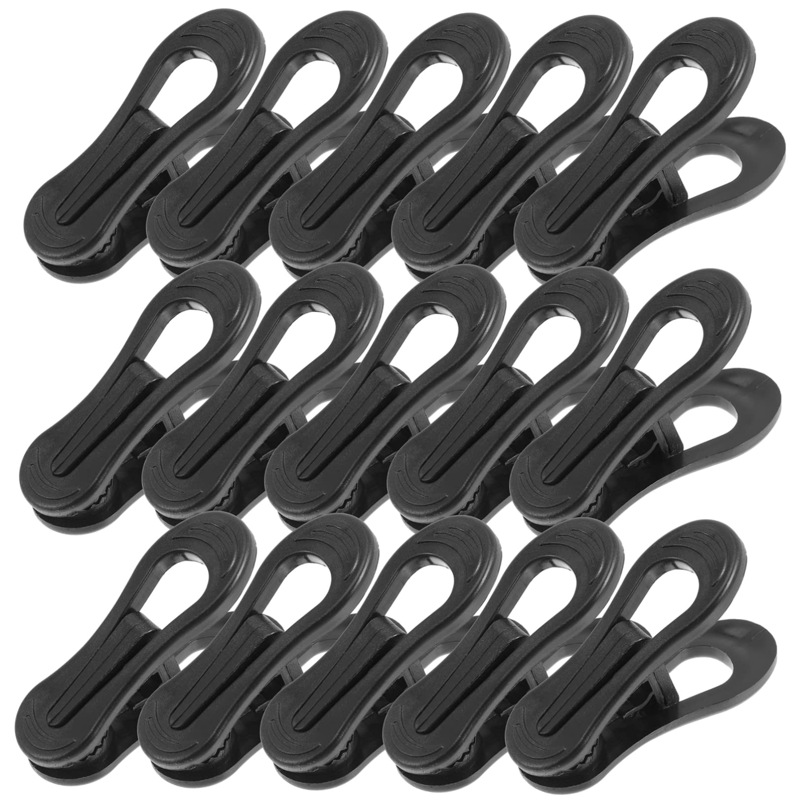 50 Pinzas de Plástico Negro para Perchas Clip para Organizar Ropa y Pantalones Sujeción Fuerte para Armario y Secado al Aire Libre