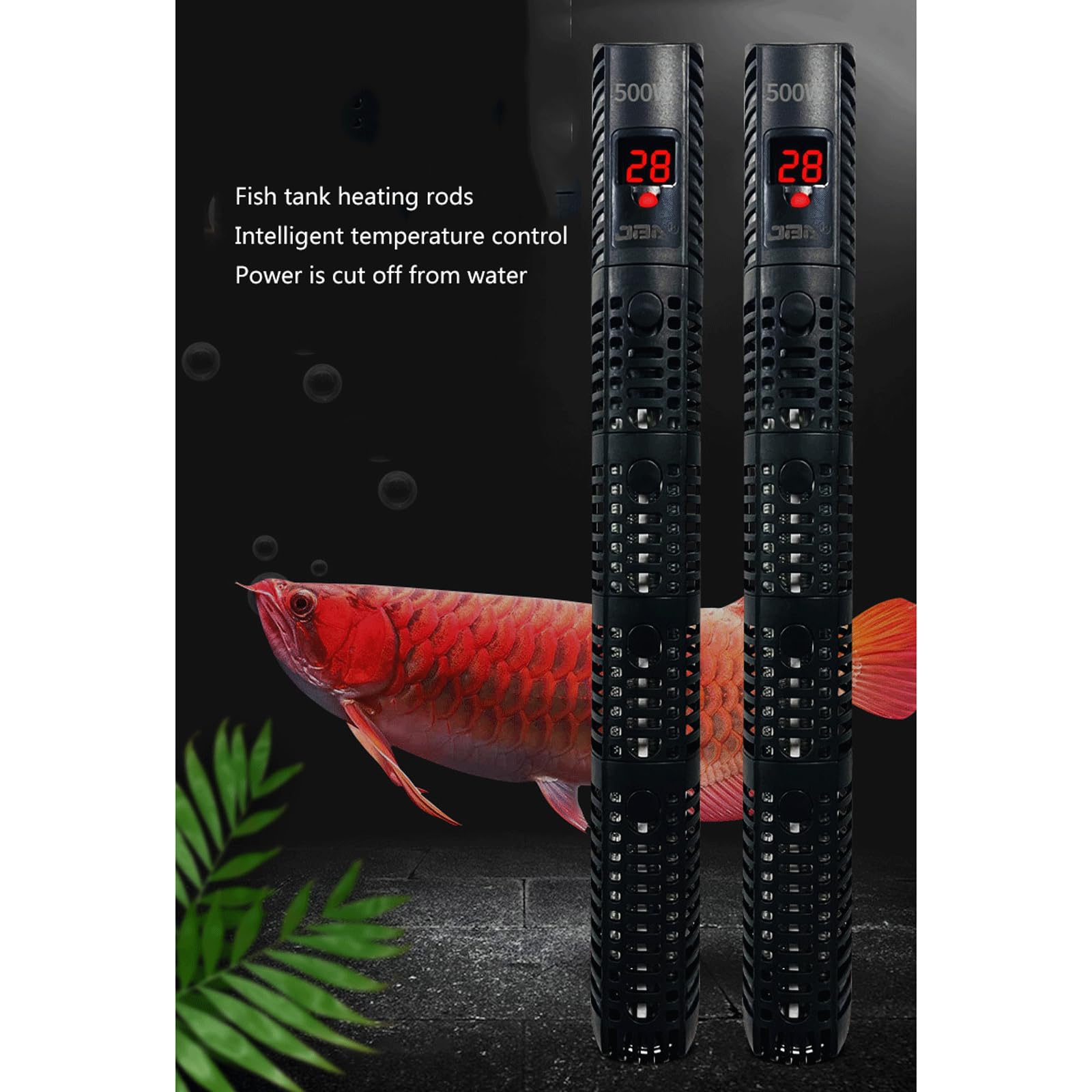 Acquario per Uso Domestico Asta di Riscaldamento Invertitore Riscaldatore A Risparmio Energetico Temperatura Costante Automatica E Alta Potenza,1200W