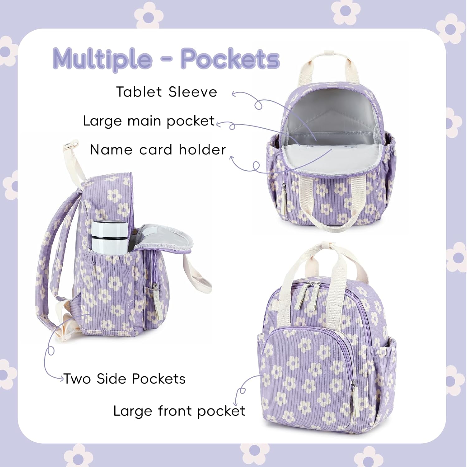 Bluboon Toddler Backpack for Girls Boys 2-4 Cute 12" Preschool Kindergarten Backpacks Kids Daycare Bags School Travel - Image 4