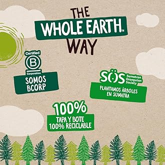 Whole Earth Smooth Peanut Butter 454 g (order 6 for trade outer)