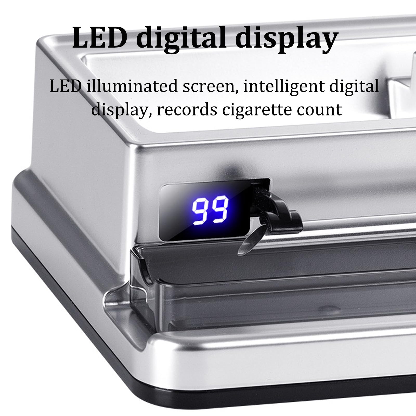 8 mm/6.5 mm Automatico Della Sigaretta Del Rullo Del Tabacco Delle Macchine di Riempimento Della,Macchinetta Elettrica Automatica per Sigarette,Schermo Illuminato a LED, Adatto per Fumat(Color:Bianco)