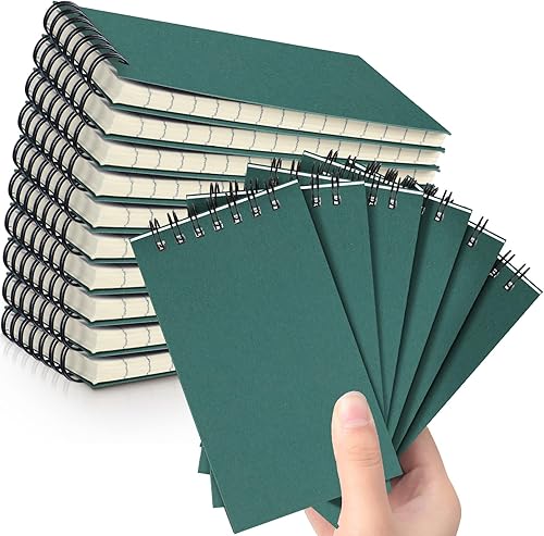 Miniatura 22 de Tenceur 18 piezas de cuadernos de bolsillo pequeños a granel de 3 x 5 pulgadas, cuadernos de notas en espiral mini con tapa superior, cuadernos con