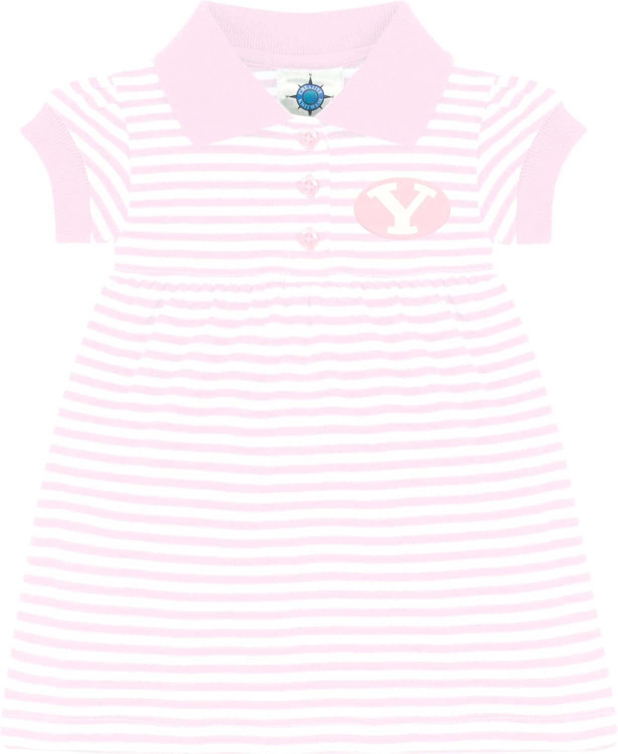 Creative Knitwear College Baby Polo Dress w/Bloomer - Team Logo, Multiple Colors, for Baby Girls (0-12 Months)
