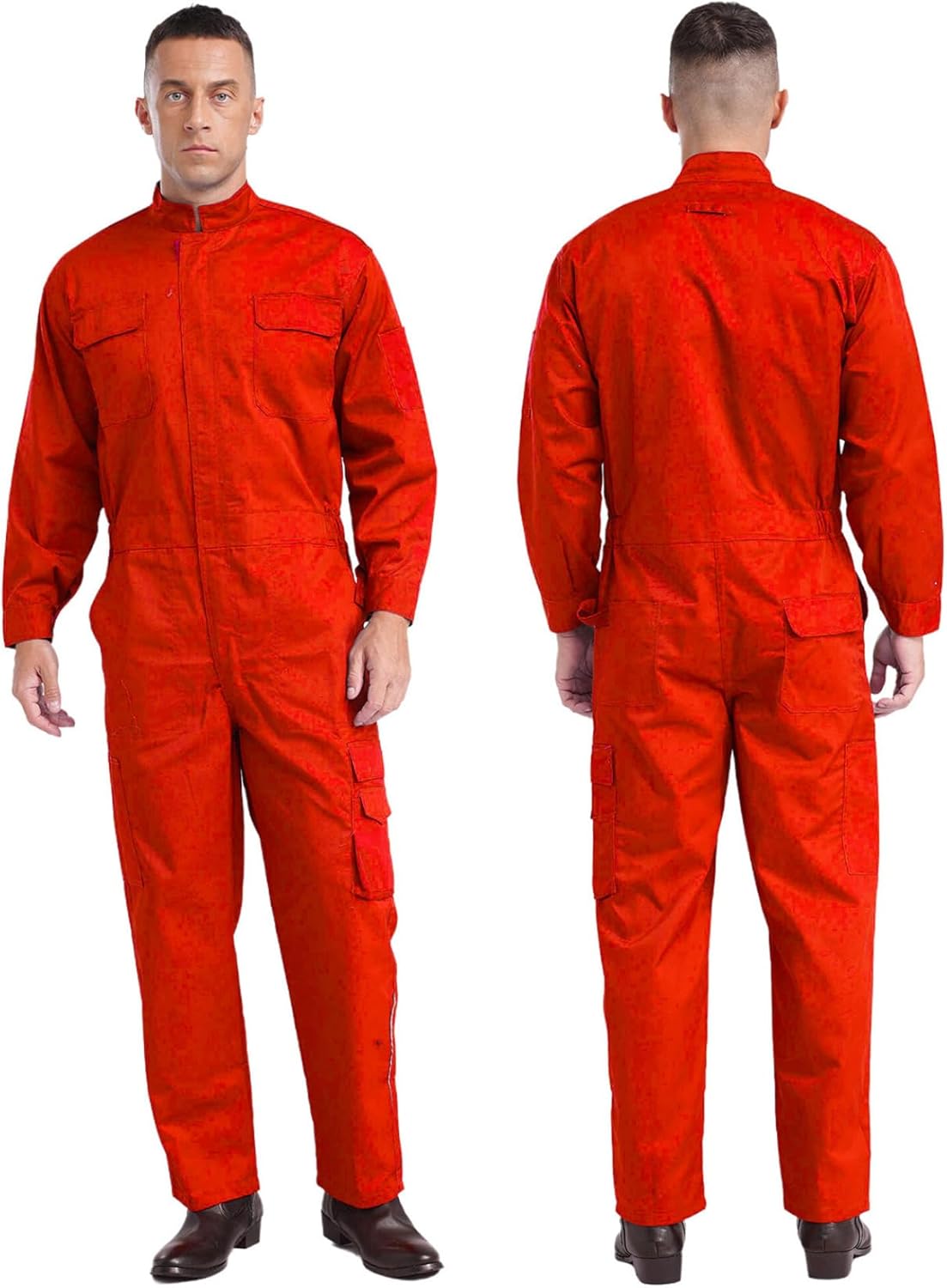 Hedmy Men's Coverall Jumpsuit Overall Workshop Clothing Engineering Factory Boiler Suit Mechanic Uniform