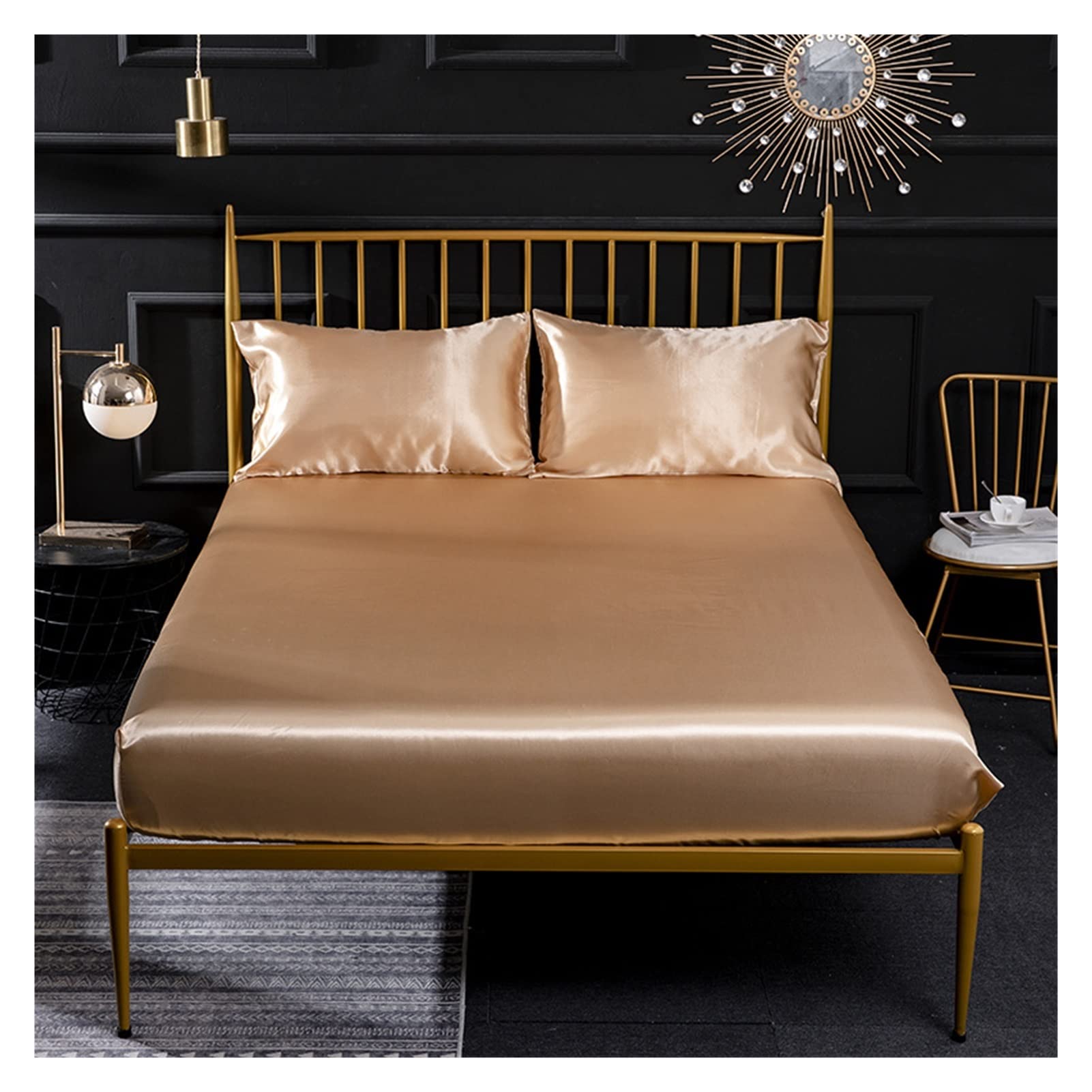 Drap d'été en soie glacée anti-transpiration pour matelas Queen et King size