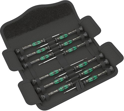 Wera 73675 Kraftform Micro Precision Screwdriver Set, 12 Pieces - 1