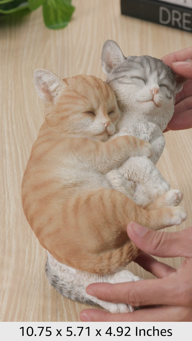 Amazon.com : Hi- Line Gift 87757-K Orange & Grey Tabbies Cat