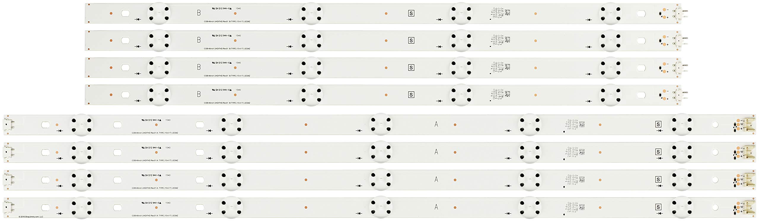 49INCHUHD/FHD LED Backlight Strips (8) 49UF6400-UA 49UH6030-UD New