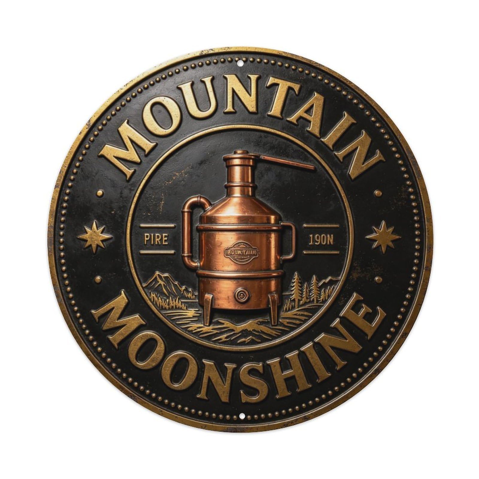 Appalachian Mountain Metal Tin Sign Plaque