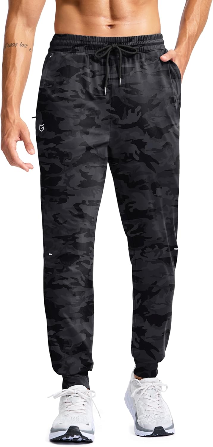 G Gradual Men's Joggers with Zipper Pockets Athletic Workout Gym Pants Stretch Running Track Jogging Sweatpants for Men - Image 3