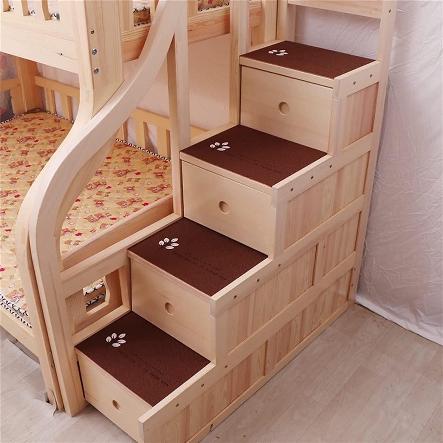 EMISOO Low Loft Twin Bed Rugs Step Cover Blanket,Bunk Bed