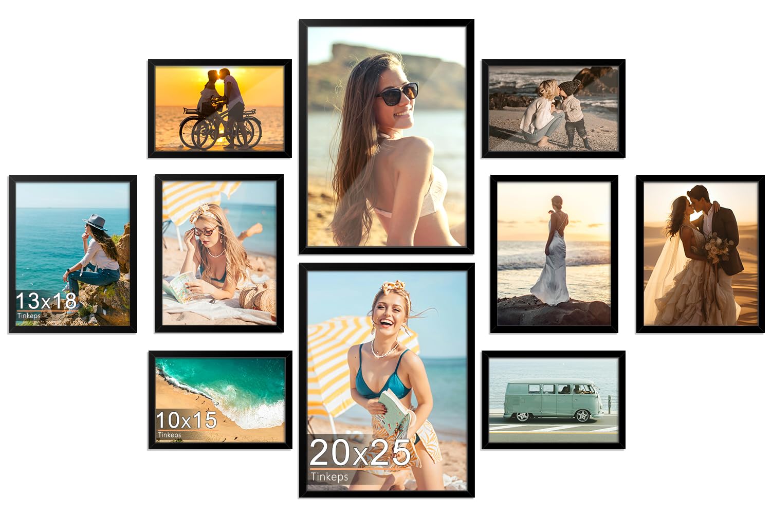 lot de 10 cadres photo