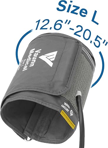 Vista 9 de Vaunn Máquina médica automática de presión arterial con puño grande, monitor digital de presión arterial, puño superior del brazo 8.7-16.5 pulgadas