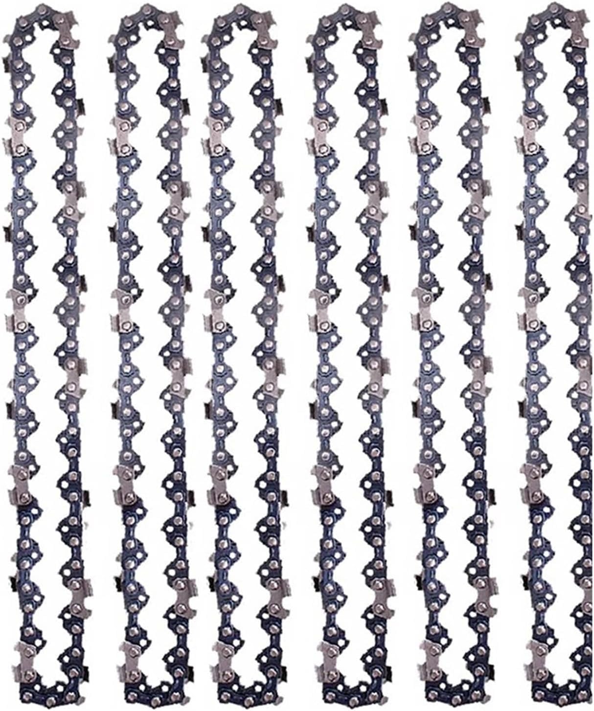 Cadena de motosierra, 1 cadena acero inoxidable 14 pulgadas 52 DL 3/8 LP calibre 0,050 semi cincel for registro (cadena 6)(6x Chain)